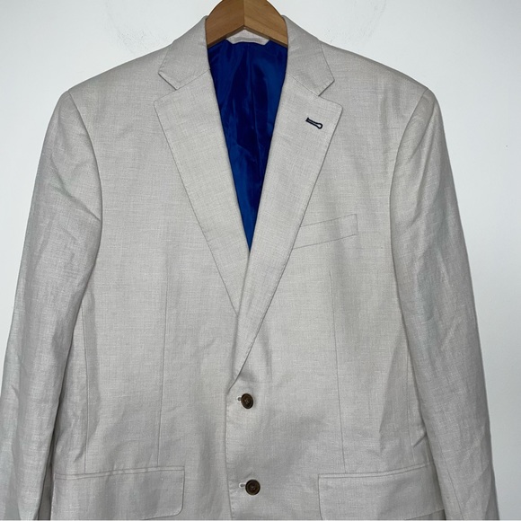 Vineyard Vines Mens Linen Blend Blazer Sport Coat Jacket 2 Button Size 40L - Picture 5 of 15
